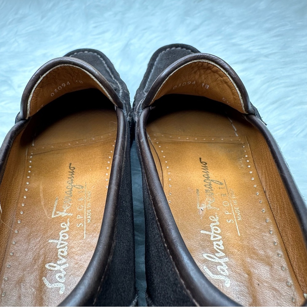 Salvatore Ferragamo Women’s Suede Loafers Size 5.5 - Picture 10 of 12